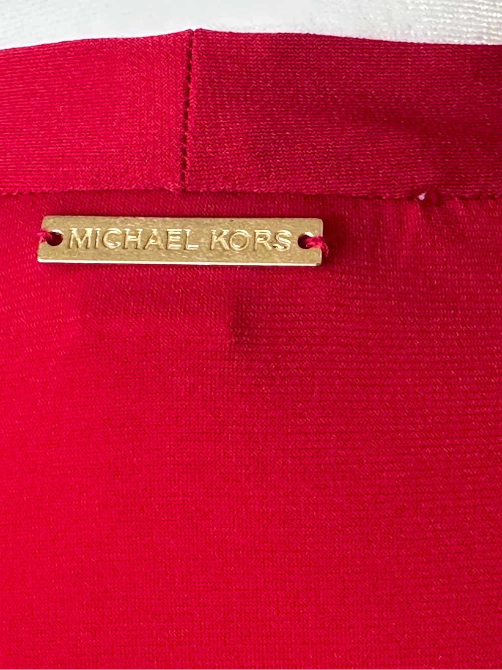 MICHAEL Michael Kors Red Asymmetrical High-Low Short Sleeve Wrap Dress 8 - Picture 6 of 14